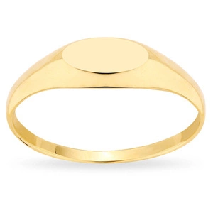 Złoty pierścionek 333 klasyczny DAMSKI SYGNET