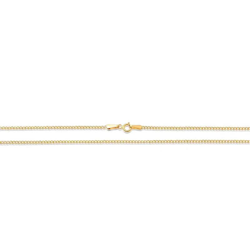 Złoty elegancki łańcuszek 585 PANCERKA 50 cm