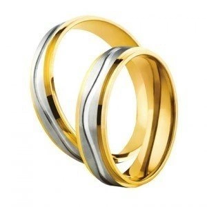 Obrączki ślubne Amare Promise Swepol dwukolorowe złoto 585