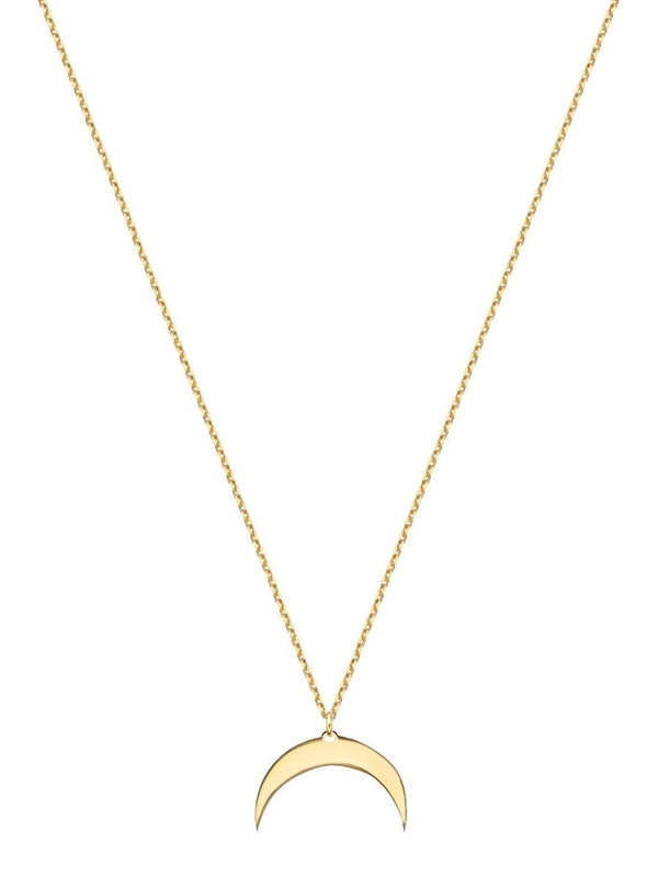 Złoty naszyjnik 333 modna CELEBRYTKA z półksiężycem