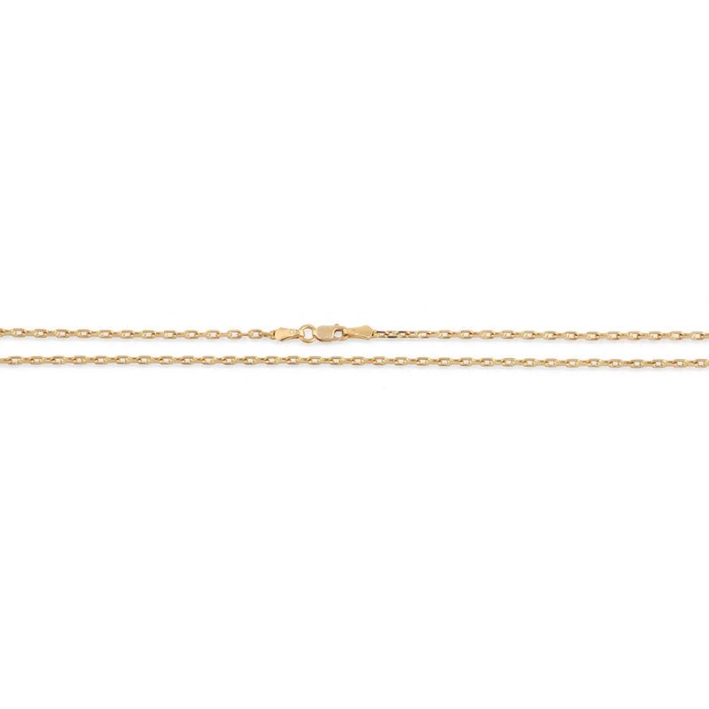 Złoty damski łańcuszek 585 klasyczny splot 45 cm