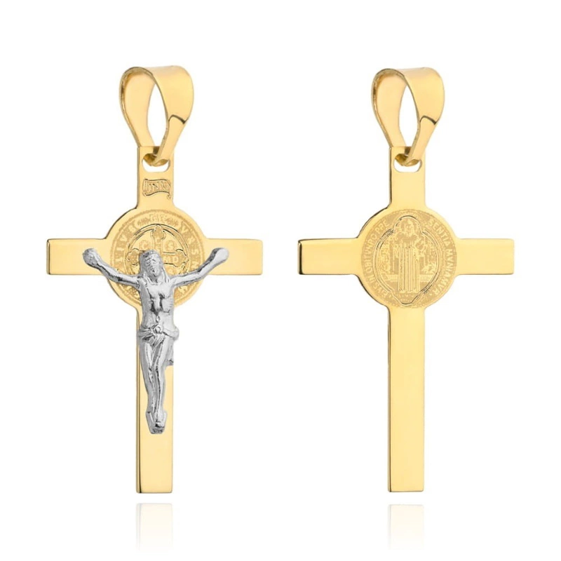 Złoty krzyżyk pr. 585 benedyktyński