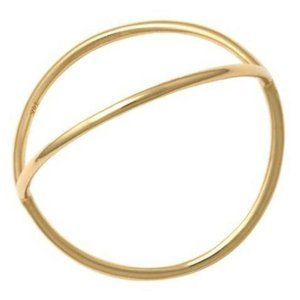 Modowy złoty pierścionek 585 CELEBRYTKA