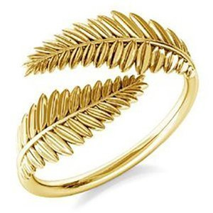 Srebrny złocony pierścionek 925 PRZYJAŹŃ rozmaryn