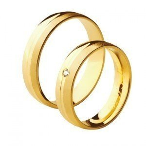 Ślubne stylowe obrączki ze złota 585 Amare Promise Swepol