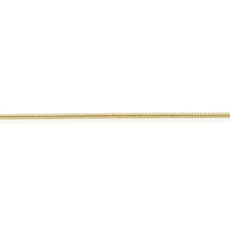 Srebrny pozłocony łańcuszek 925 żmijka 45cm