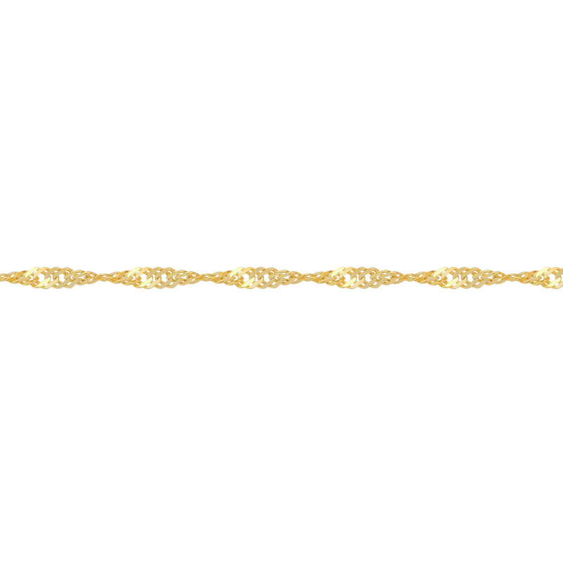 Złoty łańcuszek 585 splot Singapur 42 cm